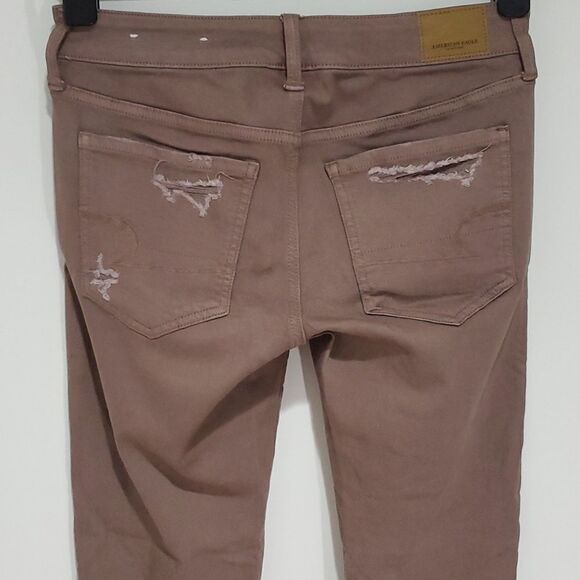 𝅺american Eagle light purple super stretch X 29x29 size 6 jeggings - Picture 4 of 8